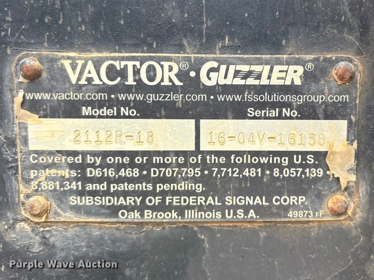 image for item YA2879 2016 Western Star 4700 sewer jetter truck