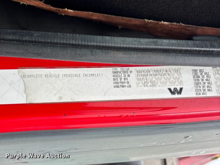 image for item YA2958 2013 Western Star 4700 crane truck