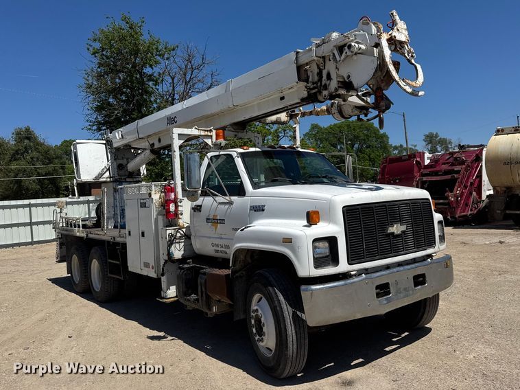 image for item YA3042 1995 Chevrolet Kodiak digger derrick truck