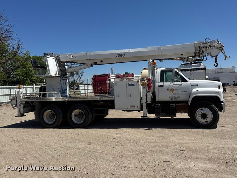 image for item YA3042 1995 Chevrolet Kodiak digger derrick truck