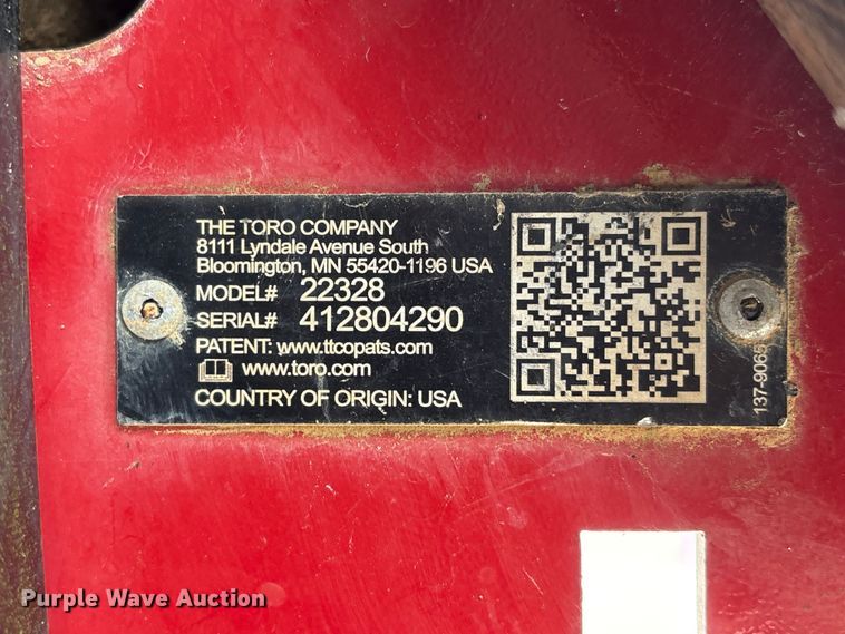 image for item YA3143 2022 Toro Dingo TX-1000 compact utility loader