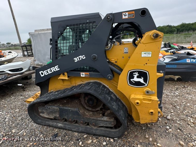 image for item YA3323 2020 John Deere 317G tracked skid steer loader