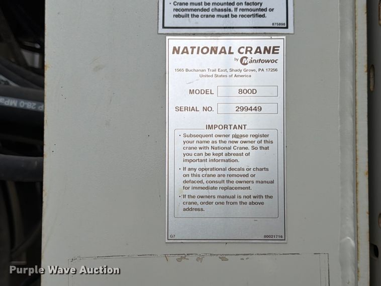 image for item YA3362 2015 Peterbilt 365 crane truck