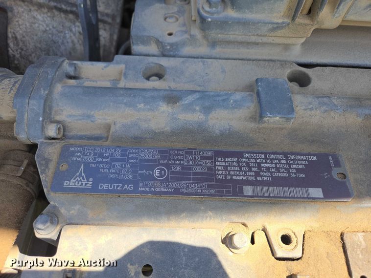 image for item YA3417 2012 Terex TC125 mini excavator