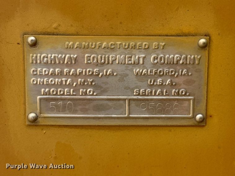 image for item DH1976 Highway Equipment Company 510 spreader