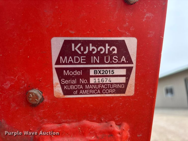 image for item DO5201 Kubota BX2200D HFWD tractor
