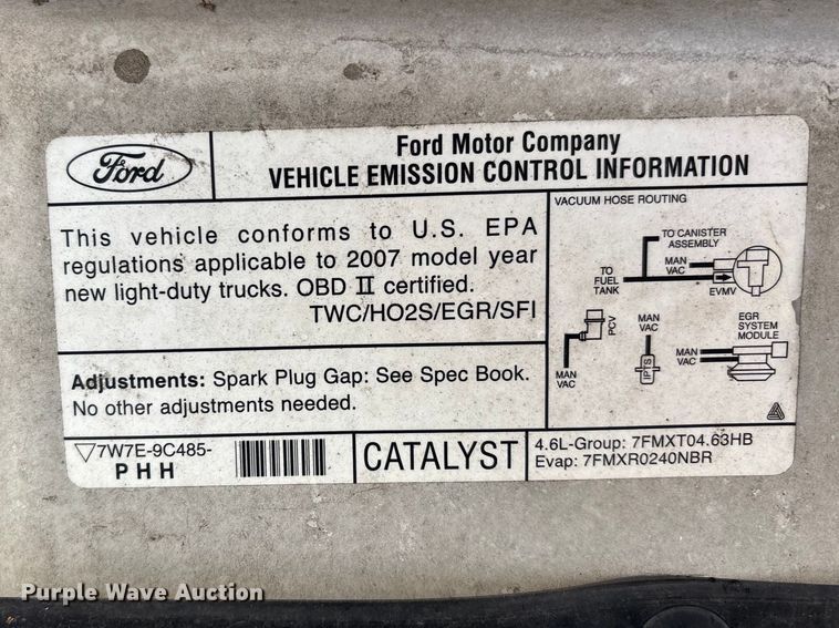 image for item DT0173 2007 Ford F150 Ext. Cab pickup truck