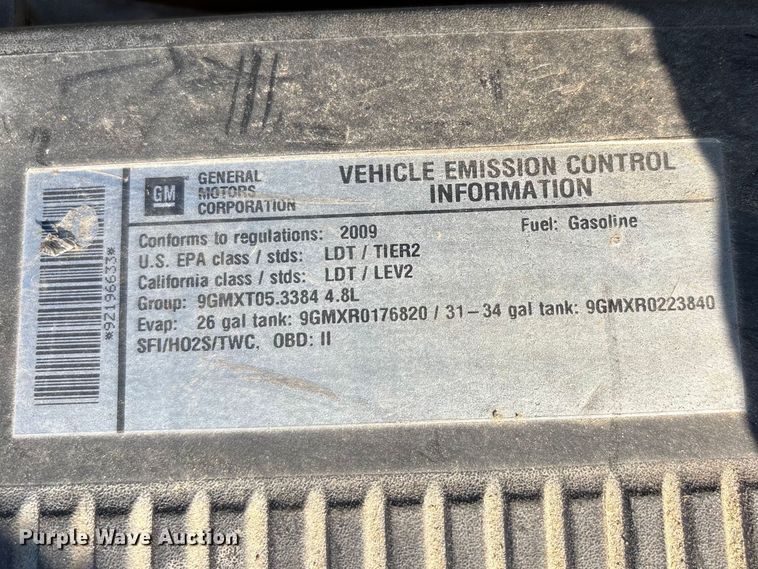 image for item DT0174 2009 Chevrolet Silverado 1500 pickup truck