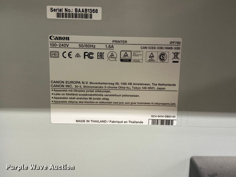 image for item DV0917 Canon ImagePROGRAF iPF780 printer