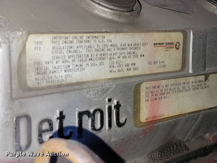 image for item DZ7050 1992 Pierce Manufacturing Arrow pumper fire truck