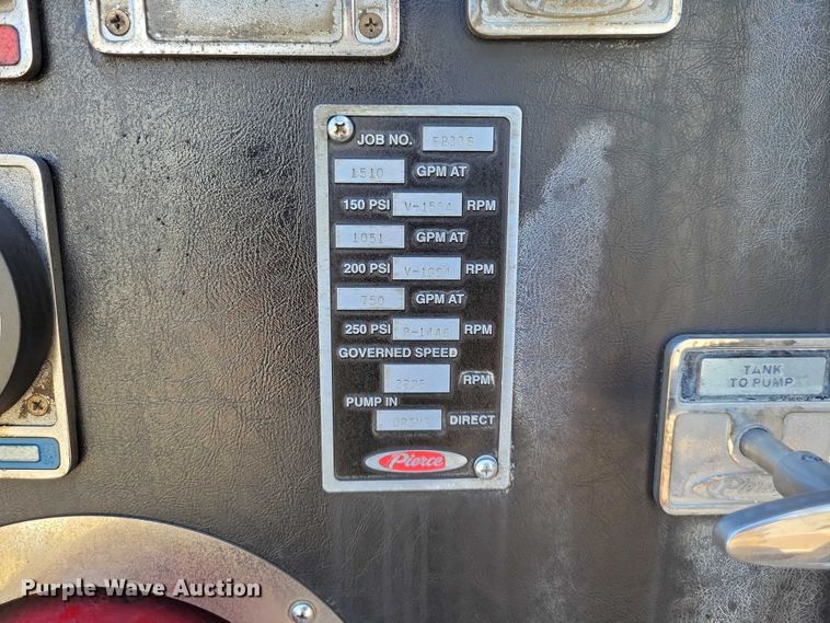 image for item DZ7054 1998 Pierce Manufacturing Arrow pumper fire truck