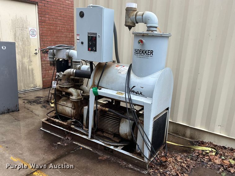 2007 Dekker VMX00553KA1-00 vacuum pump