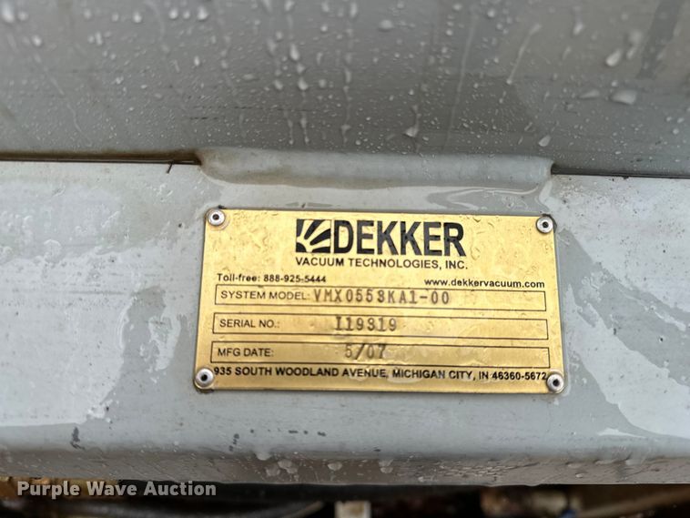 image for item EA4848 2007 Dekker VMX00553KA1-00 vacuum pump