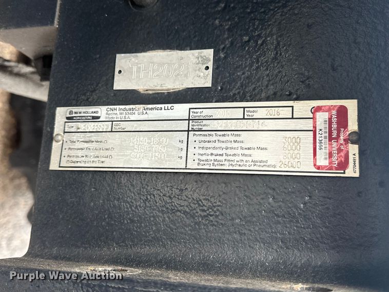 image for item EA4850 2016 New Holland T8.435 tractor chassis