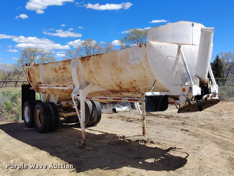 image for item ED0062 1975 Shop built end dump trailer