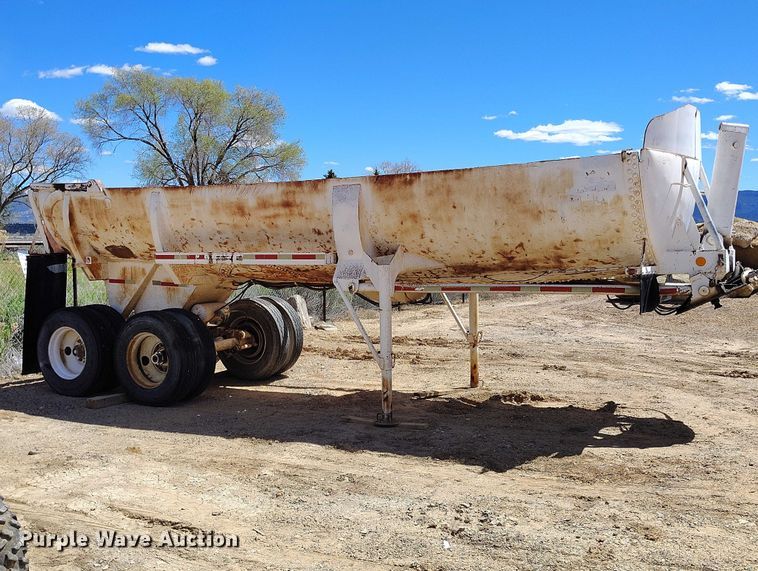 image for item ED0062 1975 Shop built end dump trailer