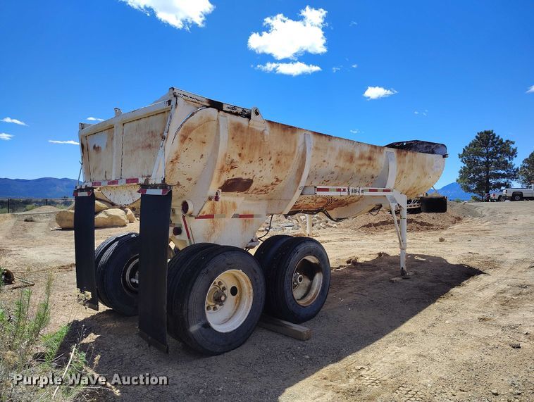 image for item ED0062 1975 Shop built end dump trailer
