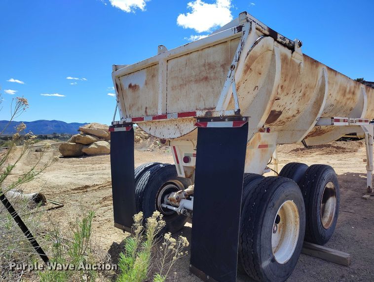 image for item ED0062 1975 Shop built end dump trailer