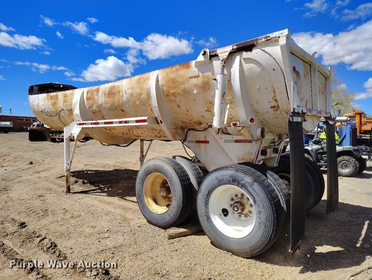 image for item ED0062 1975 Shop built end dump trailer
