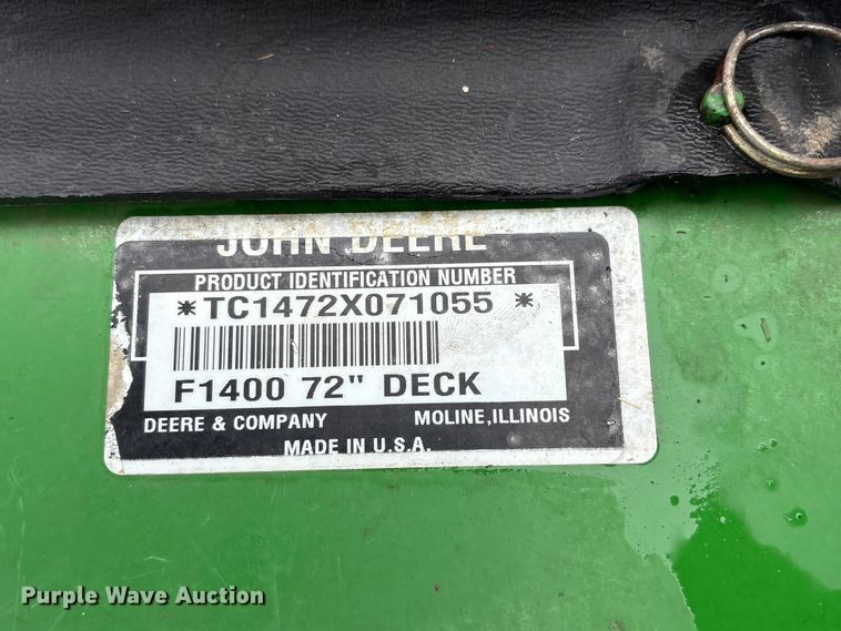 image for item EI5689 2007 John Deere 1435 Series II lawn mower