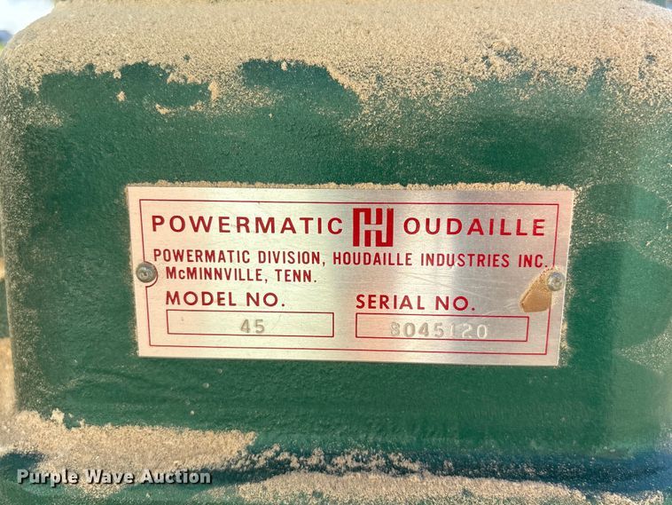 image for item EI5807 Powermatic Oudaille 45 lathe