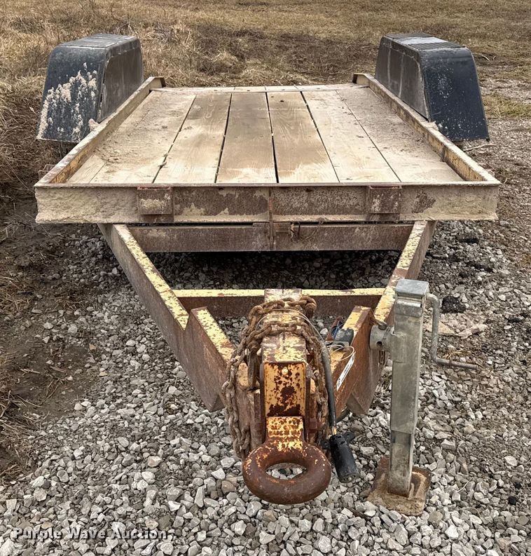 image for item EN3971 1995 Cronkhite 3300A tilt deck utility trailer