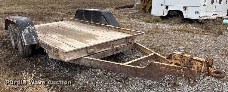 image for item EN3971 1995 Cronkhite 3300A tilt deck utility trailer