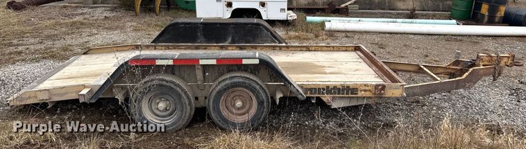 image for item EN3971 1995 Cronkhite 3300A tilt deck utility trailer