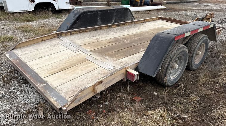 image for item EN3971 1995 Cronkhite 3300A tilt deck utility trailer