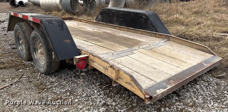 image for item EN3971 1995 Cronkhite 3300A tilt deck utility trailer