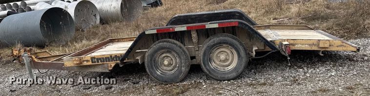 image for item EN3971 1995 Cronkhite 3300A tilt deck utility trailer