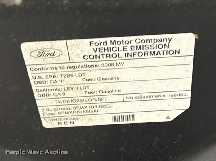 image for item ER0460 2008 Ford Escape SUV