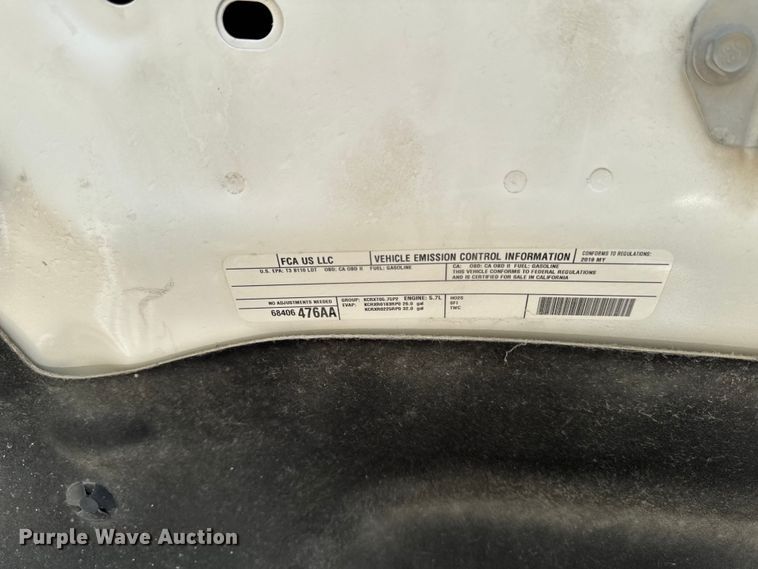 image for item ER0475 2019 RAM 1500 Crew Cab pickup truck