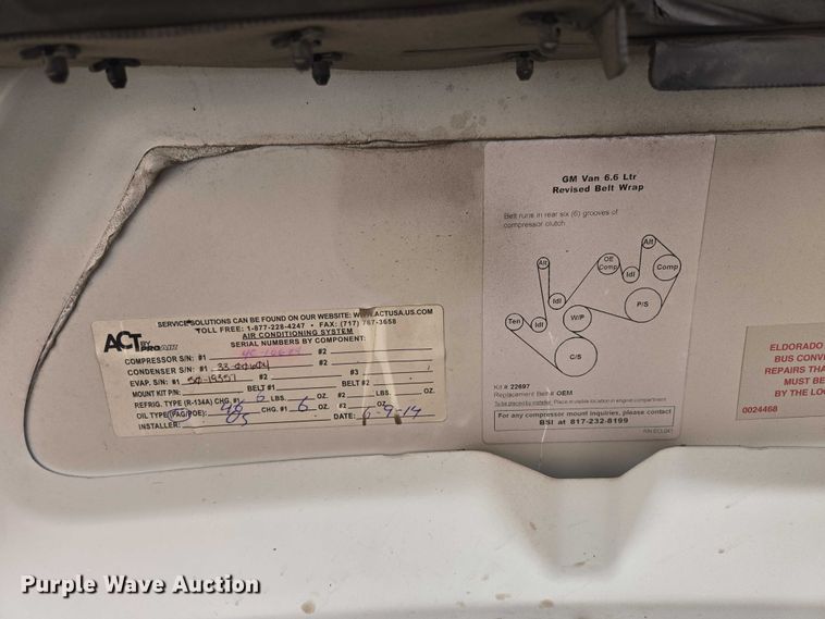 image for item ER1507 2014 Chevrolet Aerotech 4500 Express shuttle bus