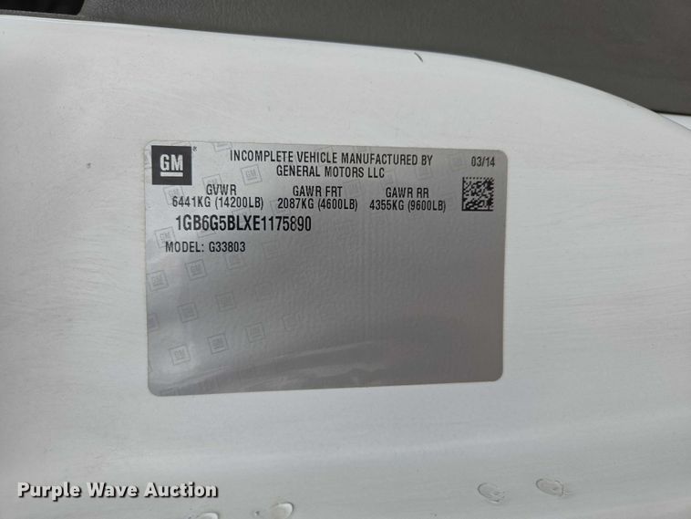 image for item ER1508 2014 Chevrolet Aerotech 4500 Express shuttle bus