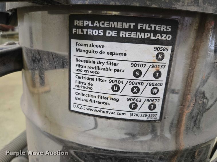 image for item ER1514 Shop Vac vacuum
