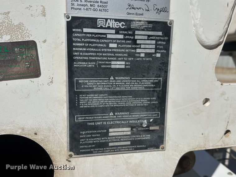image for item ET1995 2013 Freightliner M2 bucket truck