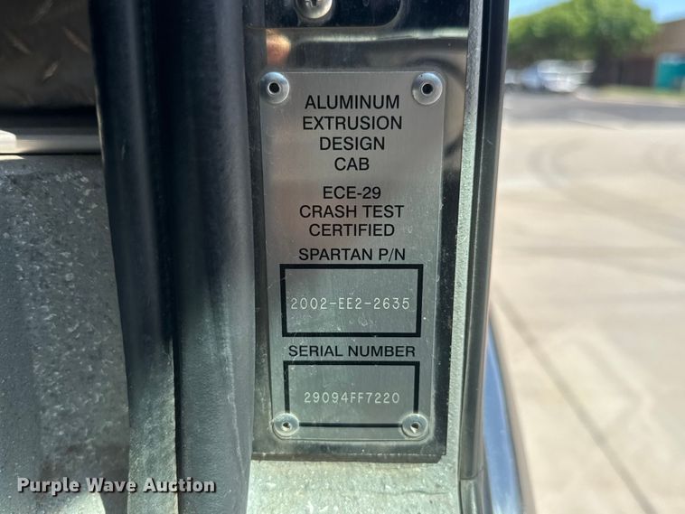 image for item ET1997 2008 Spartan pumper fire truck