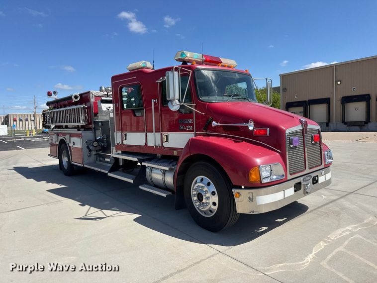 image for item ET1998 2002 Kenworth Pierce Contender pumper fire truck