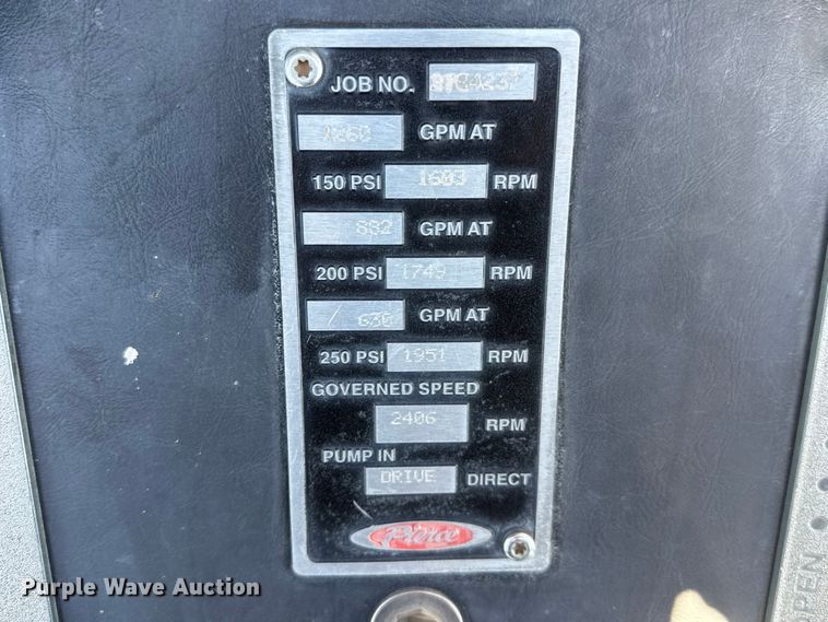 image for item ET1998 2002 Kenworth Pierce Contender pumper fire truck