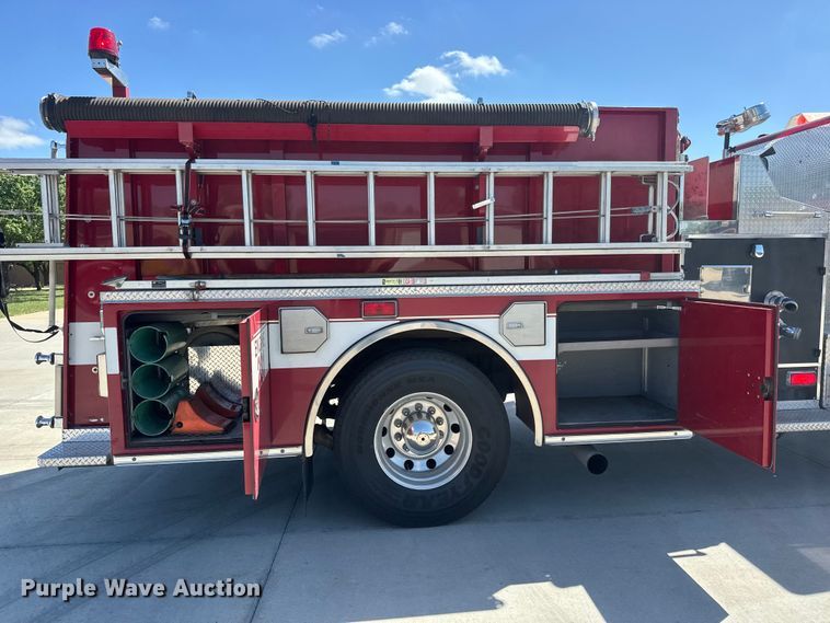 image for item ET1998 2002 Kenworth Pierce Contender pumper fire truck