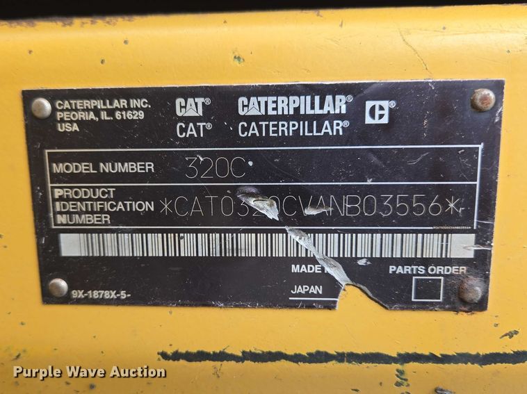 image for item ET5036 2003 Caterpillar 320C L excavator