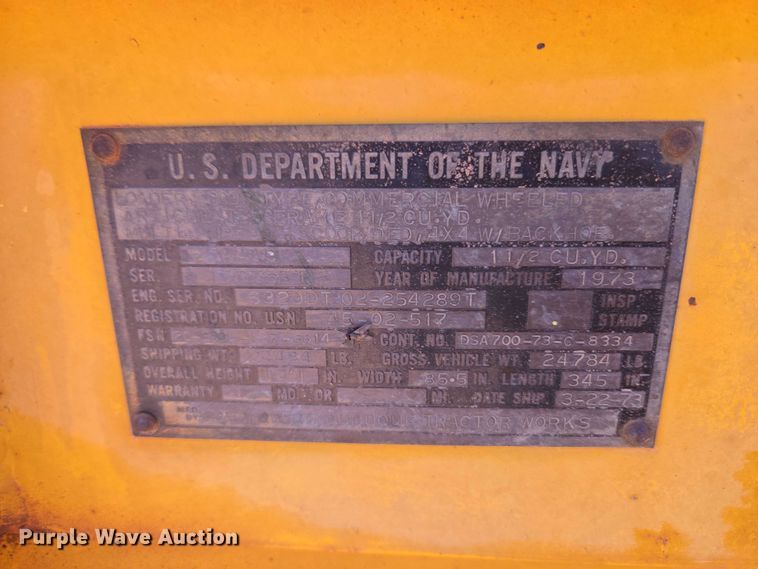 image for item ET5048 1973 John Deere JD 544-AC wheel loader