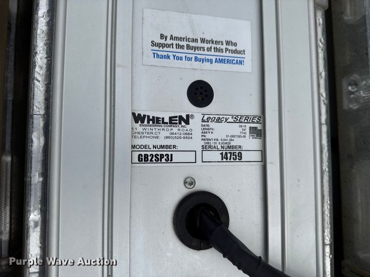 image for item ET6009 (9) Whelen GB2SP3J police lights