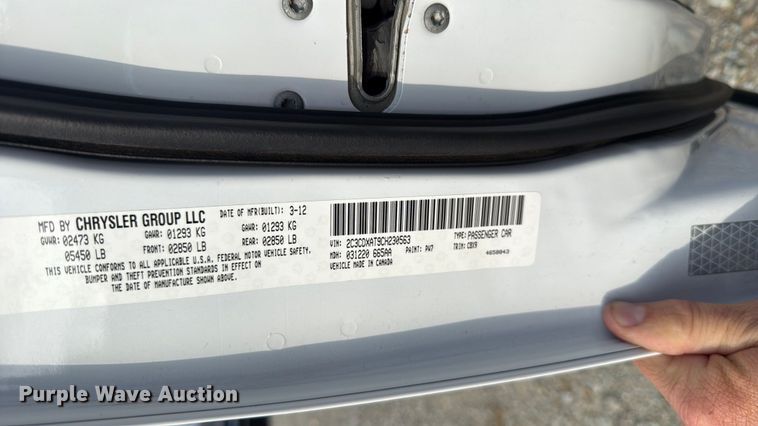 image for item ET6010 2012 Dodge Charger Police 