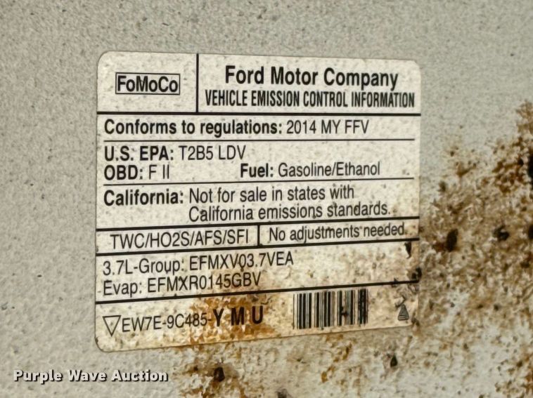 image for item ET6012 2014 Ford Taurus Police 