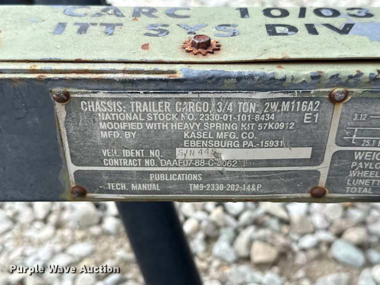 image for item ET6027 Kasel utility trailer