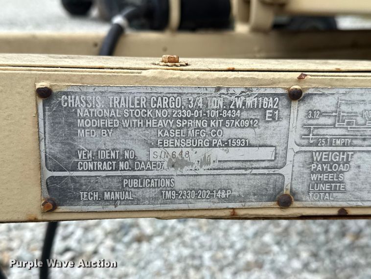 image for item ET6030 Kasel utility trailer