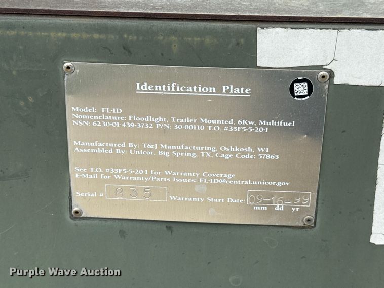 image for item ET6032 1999 T&J FL-1D light plant