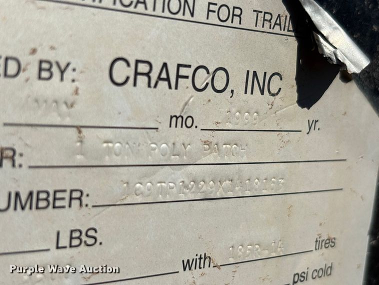 image for item EU0431 1999 Crafco melter applicator